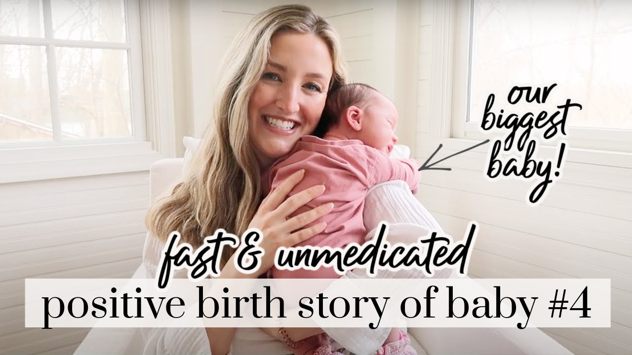 2 hour unmedicated hospital birth w/ my 4th baby *positive & empowering*