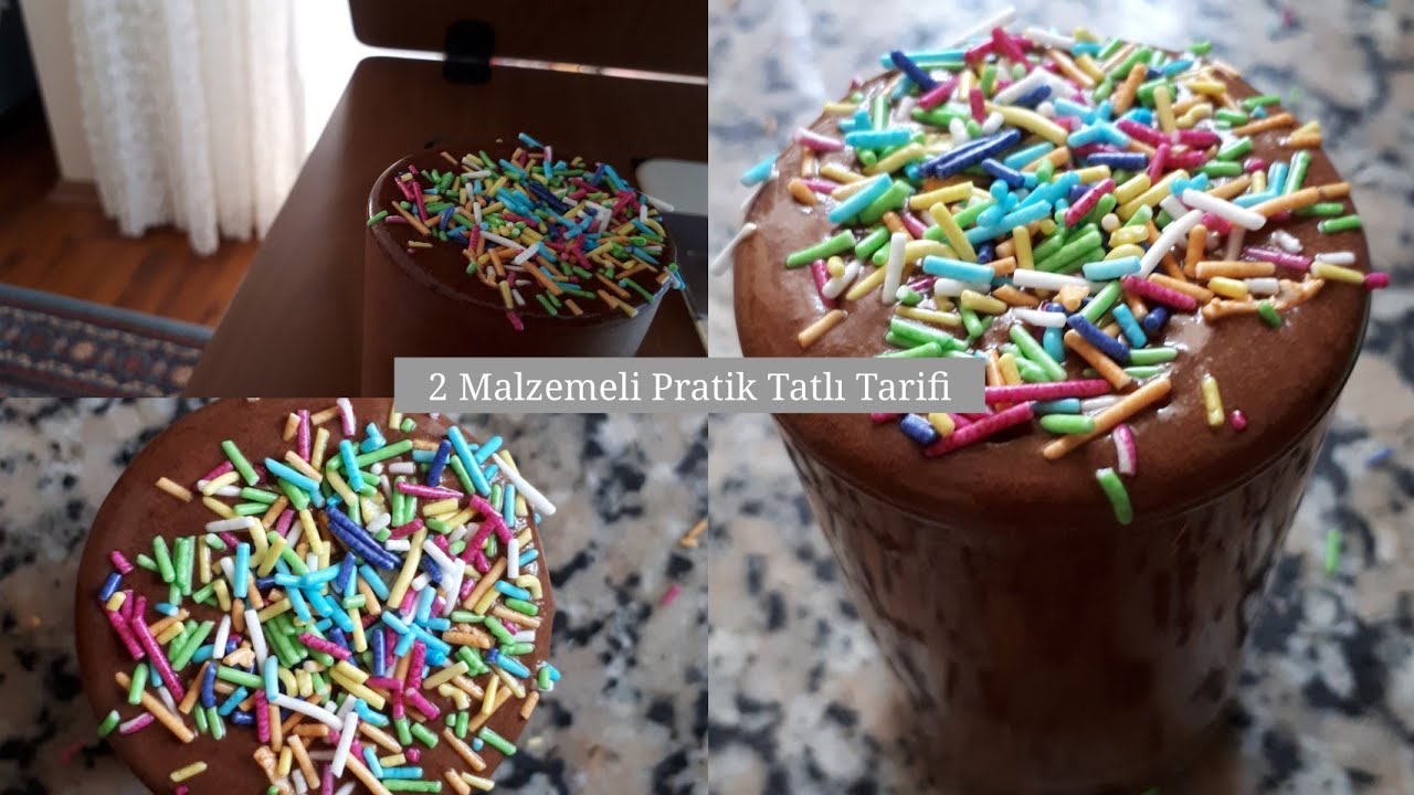 2 Malzemeli Dünyanın En Kolay Tatlısı🍫|Pratik Tatlı Tarifi| Çikolatalı Mousse