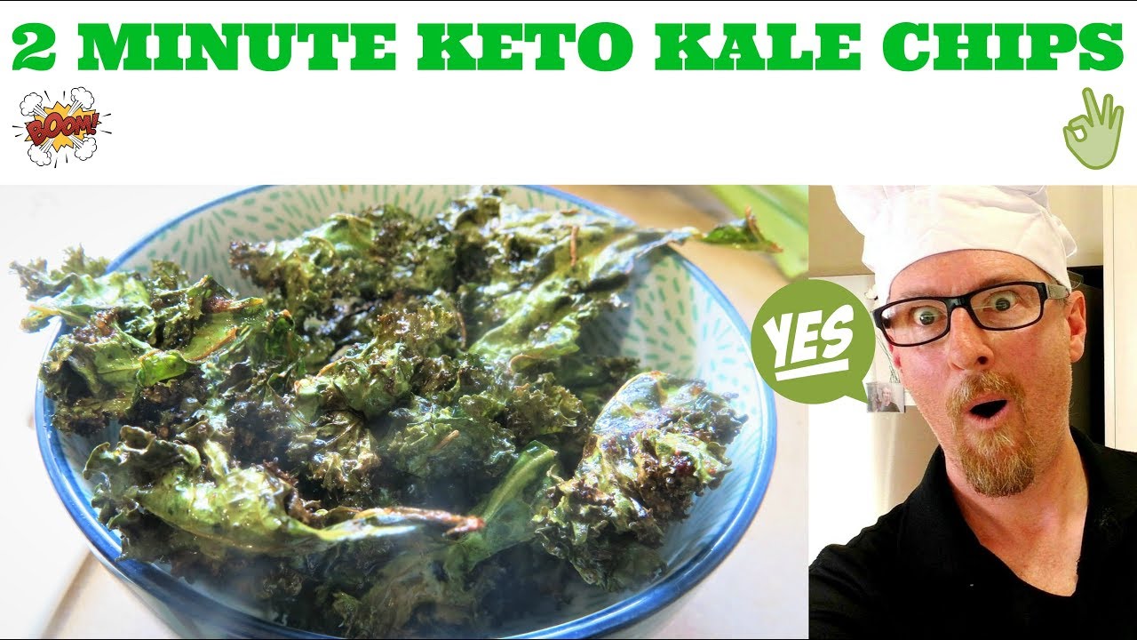 2 MINUTE KETO KALE CHIPS IN AN AIR FRYER RECIPE