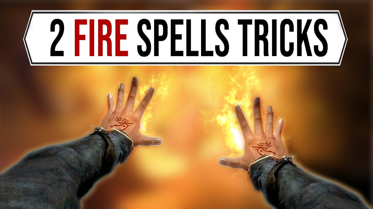 2 Tips and tricks for fire spell mage builds in Skyrim!
