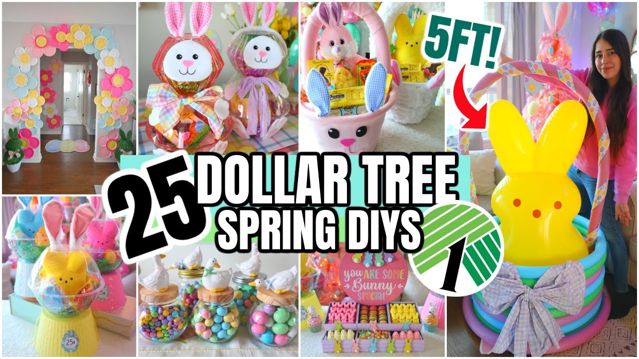20 DOLLAR TREE DIYs That'll Get You Ready For EASTER On A Budget! 🐰
