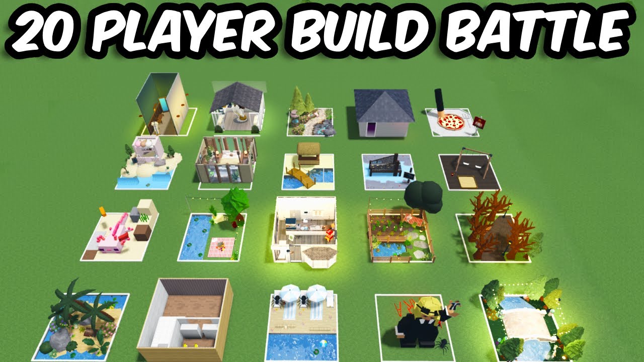 20 PLAYER BUILD BATTLE IN BLOXBURG