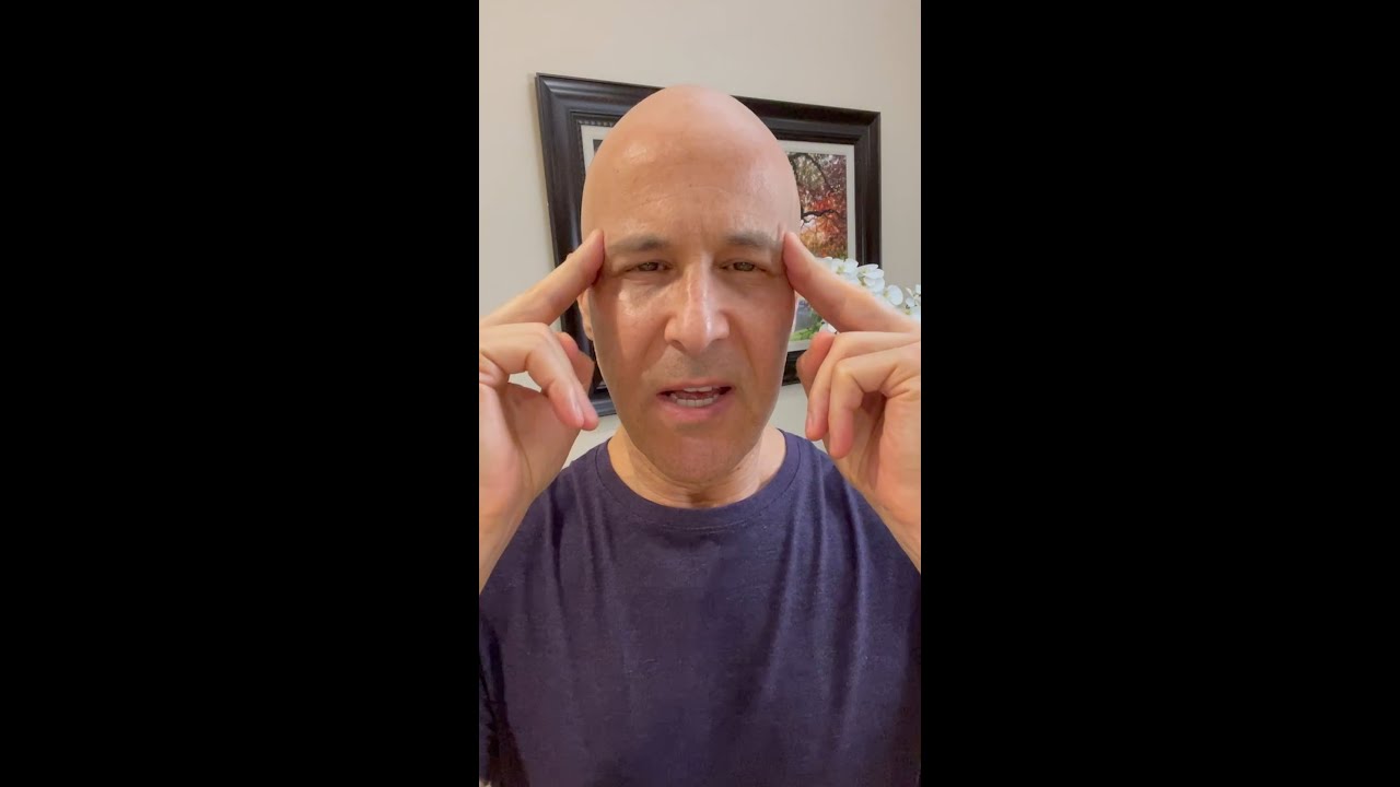 20 Second Acupressure Massage to Relieve Eye Strain | Dr. Mandell