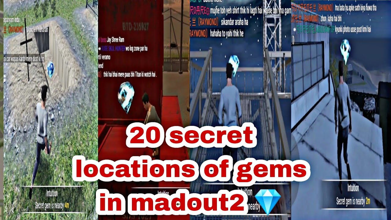 20 secret locations of gems 💎 in Madout2 | #madout2 #carmodification #gems #money #secretplace
