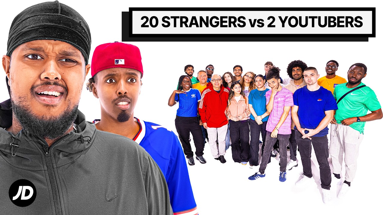 20 STRANGERS VS 2 YOUTUBERS FT CHUNKZ, AJ SHABEEL & DARKEST