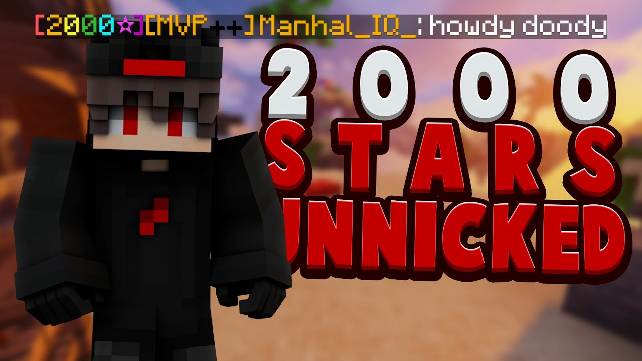2000 STARS UNNICKED SOLO BEDWARS???