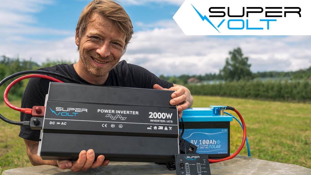 2000 Watt Wechselrichter ⚡ mit Netzvorrangschaltung und reiner Sinus | Supervolt