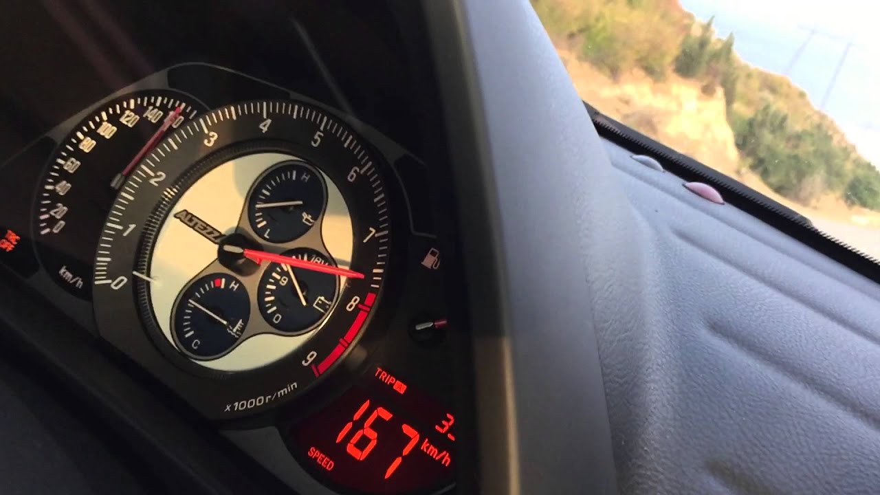 2002 Toyota Altezza RS200 6MT SXE10 0-180 acceleration