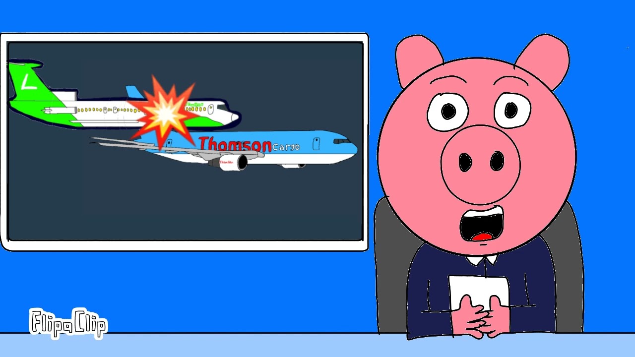 2006 Lucella Mid-Air Collision | Roblox Piggy Oink Oink News Animation | Flipaclip