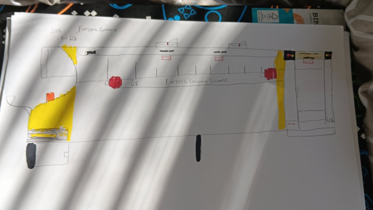 2006 Thomas FS65 Bus 606(Forsyth County)Drawing Walk-around @maginaryland_officals888