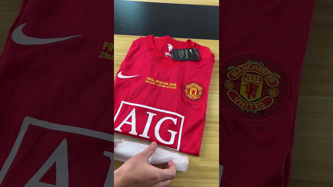 2007/08 Manchester United Home UCL Final Customized with Ronaldo 7 #soccerjerseys#notonlyjerseys