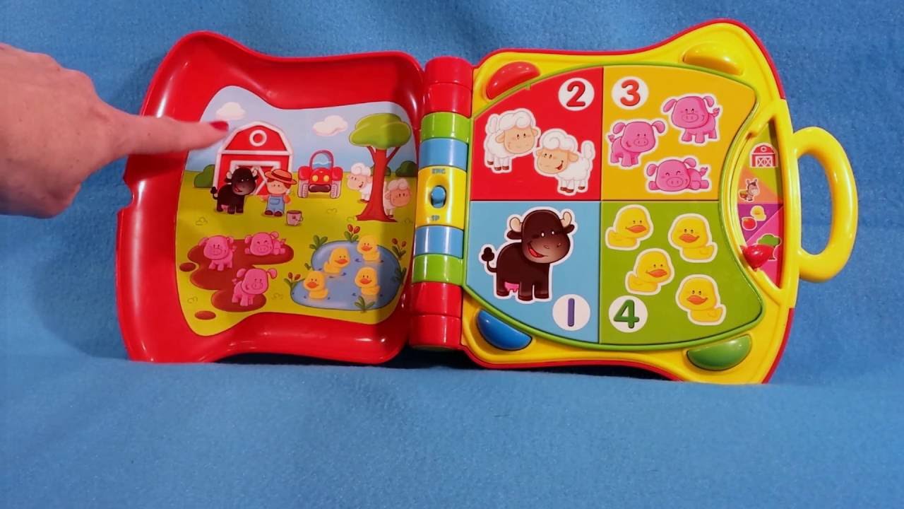 2010 Kids delight fun and learn on the farm colors numbers animals fruits vegetables toy book