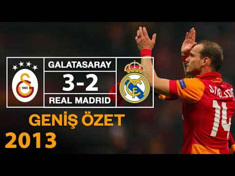 2013 -  Galatasaray 3-2  Real Madrid - Geniş Özet - Full HD