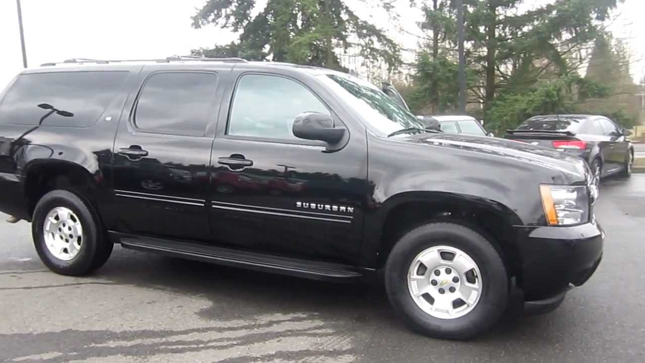 2013 Chevrolet Suburban 1500 4WD, black - Stock# 606650 - Walk around