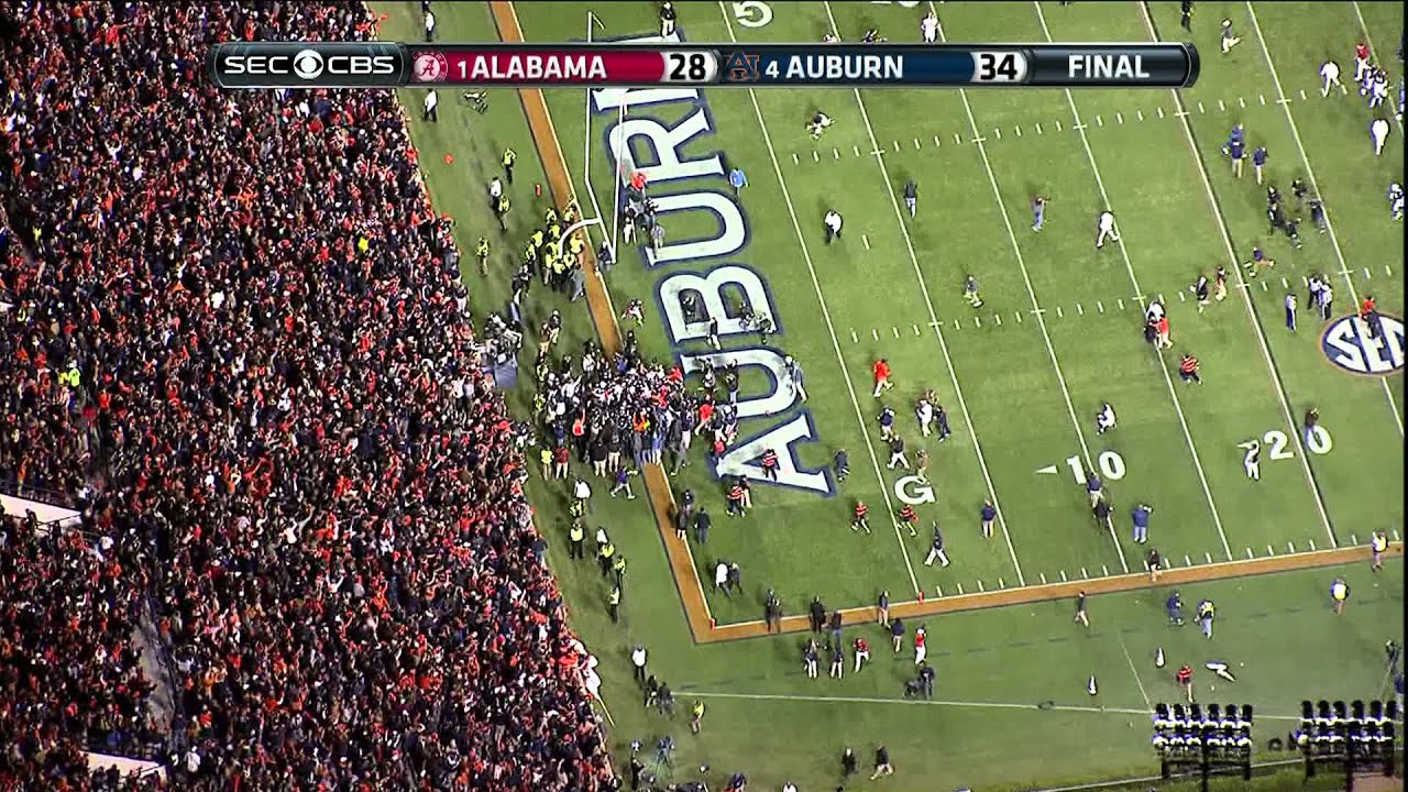 2013 Iron Bowl ending HIGH DEFINITION Auburn beats Alabama