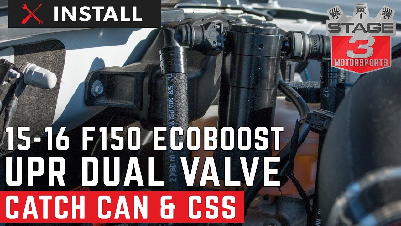 2015-2016 F150 3.5L EcoBoost UPR Dual Valve Oil Catch Can With CSS Install