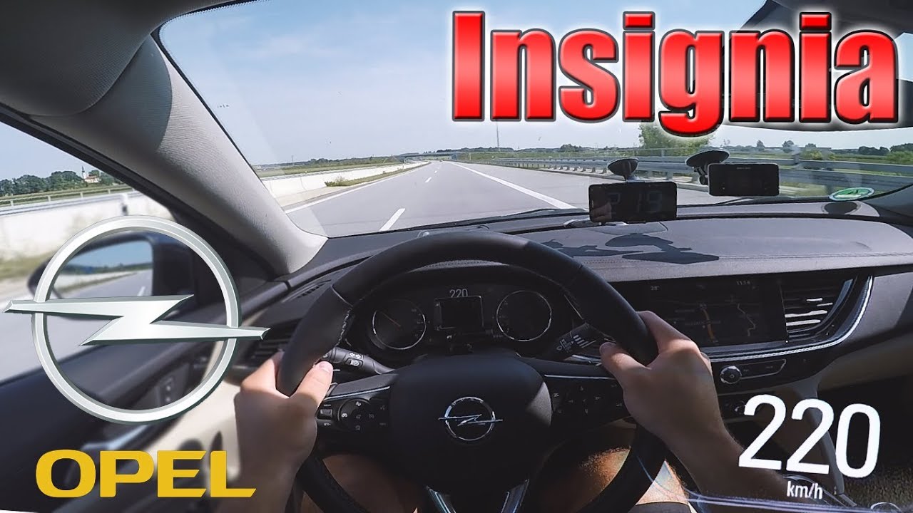 2017 Opel Insignia (165hp) POV- TOP SPEED on Autobahn✔