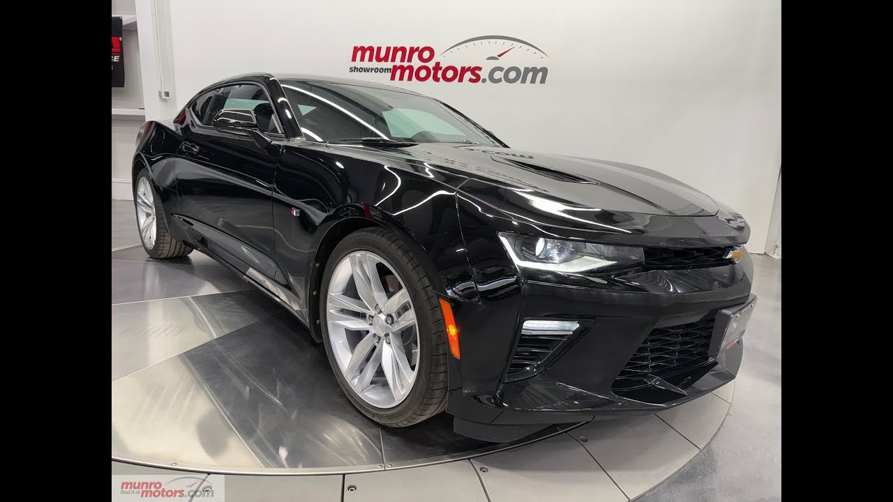 2018 Chevrolet Camaro 1SS Coupe 6.2L 455hp  Auto PowerSunroof in MosaicBlackMetallic/Black 6500kms!
