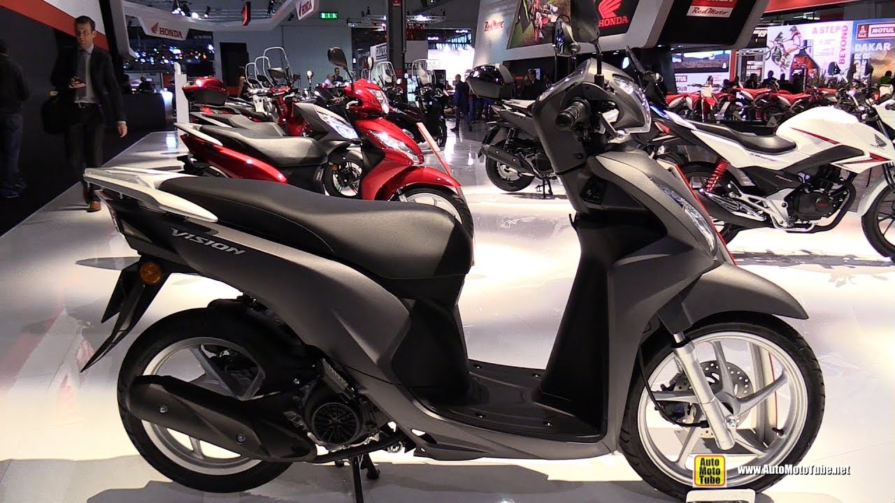 2018 Honda Vision 110 CBS Scooter - Walkaround - 2017 EICMA Motorcycle Exhibition
