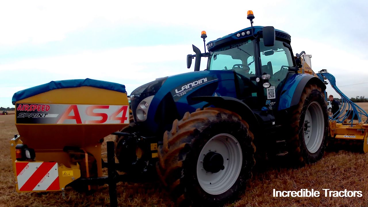 2019 Landini 7-230 Dual Power Robo-Six 6.7 Litre 6-Cyl Tractor (200/225HP) with Alpego Seed Drill