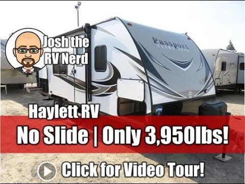 2019 Passport 197RB No Slide Couple's Outside Kitchen Rear Bath Murphy Bed Keystone Travel Trailer