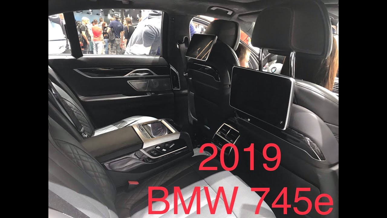 2019 Yeni BMW 745e (G11 LCI) Arka Koltuk 4K Cenevre Otomobil Fuarı