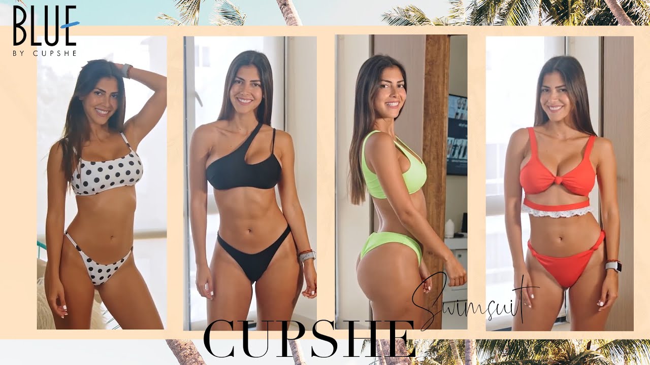 2020 Cupshe Blue Bikini Try On Haul Spring Swimwear| ft.Ari Dugarte Try On