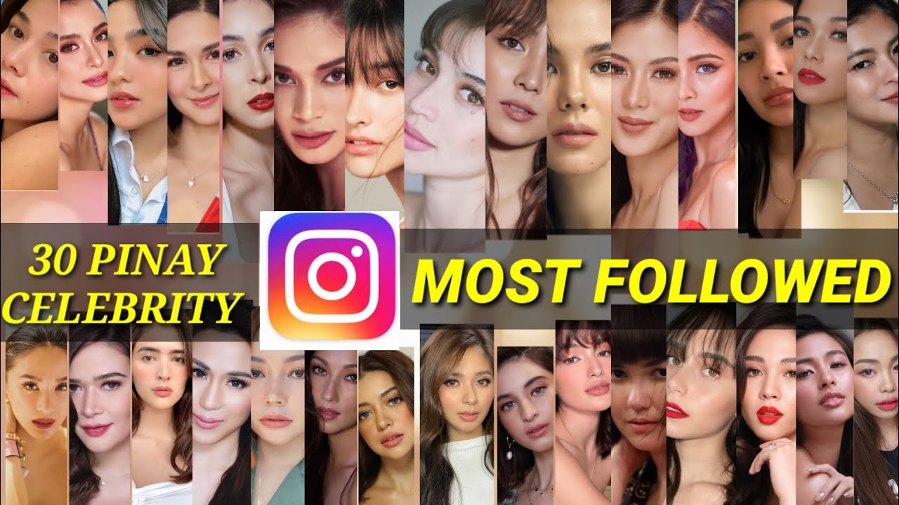2020▪️TOP 30 PINAY CELEBRITY MOST FOLLOWED ON INSTAGRAM