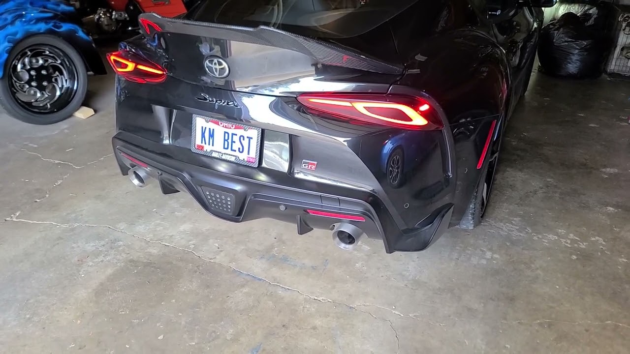 2021 Toyota Supra Active Autowerke downpipe with stock exhaust