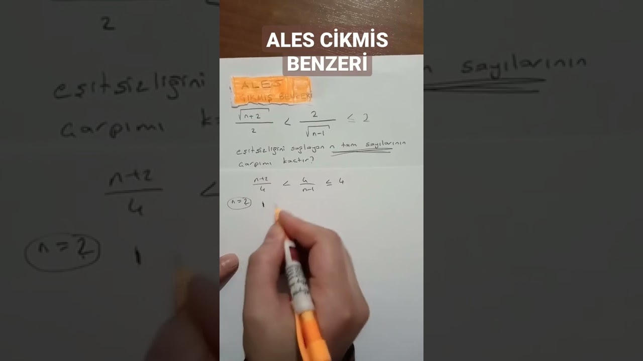 2022 Ales'de Çikan Sorunun Benzeri TAKTİGİ #ales #2022ales 2022 Ales 1 Sorulari