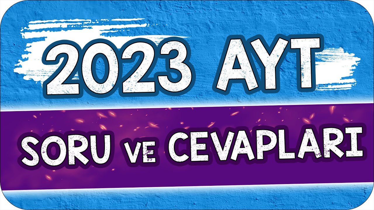 2023 AYT FULL SORU ve CEVAPLARI! 📍#yks2023 #Ayt