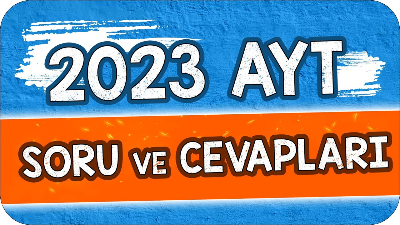 2023 AYT SORULARI ve TÜM CEVAPLARI! 📍#yks2023 #Ayt