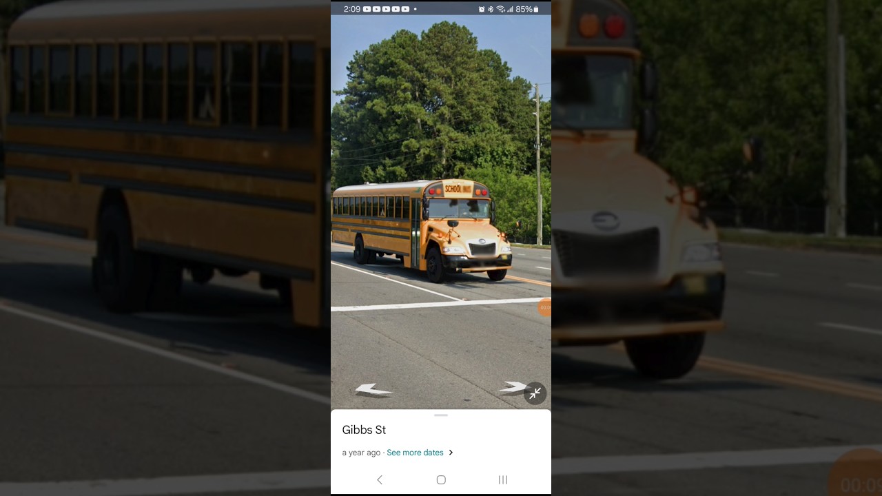 2023 Bluebird Vision Propane Bus 5052(Cobb County)Screen Recorder-Google Maps Shorts @kl1000