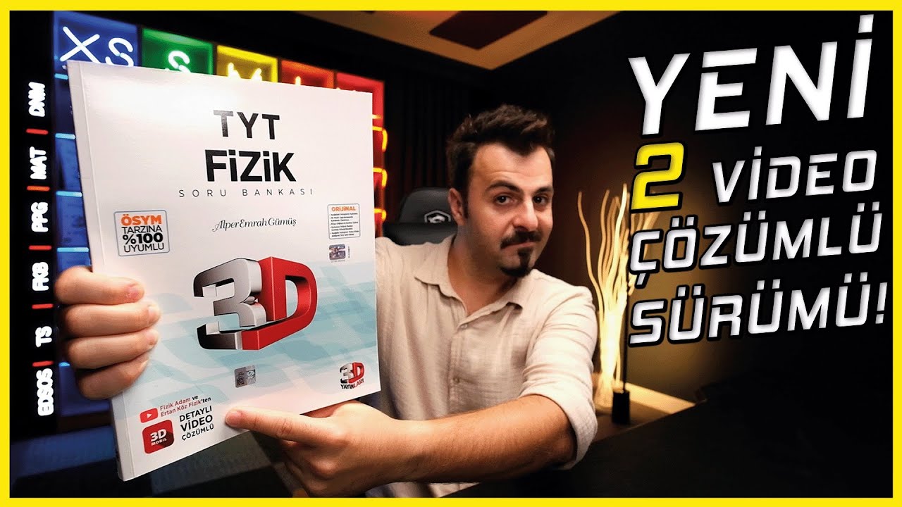 2024 | 3D'nin İKİ HOCADAN ÇÖZÜMLÜ YENİ Popüler TYT Fizik Soru Bankasını İnceledim!