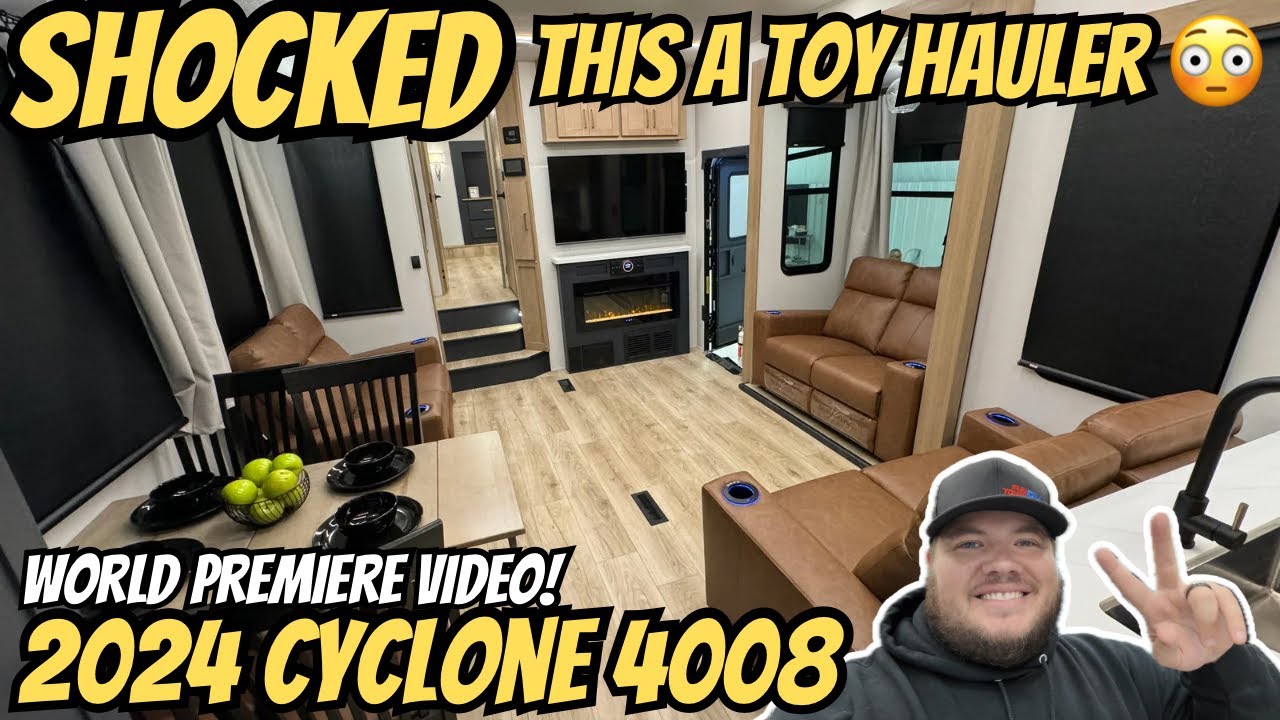 2024 Cyclone 4008 | Best Looking Toy Hauler on the Market | 13'6 Garage