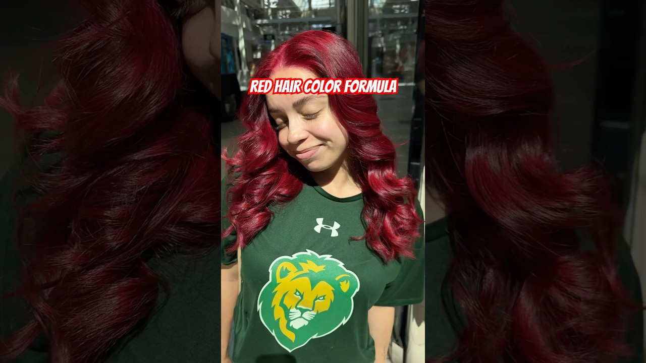2024 fall red hair color formula !! #hairtok #cherry #hairdye #haircolorinspo #coloringhair #fyp