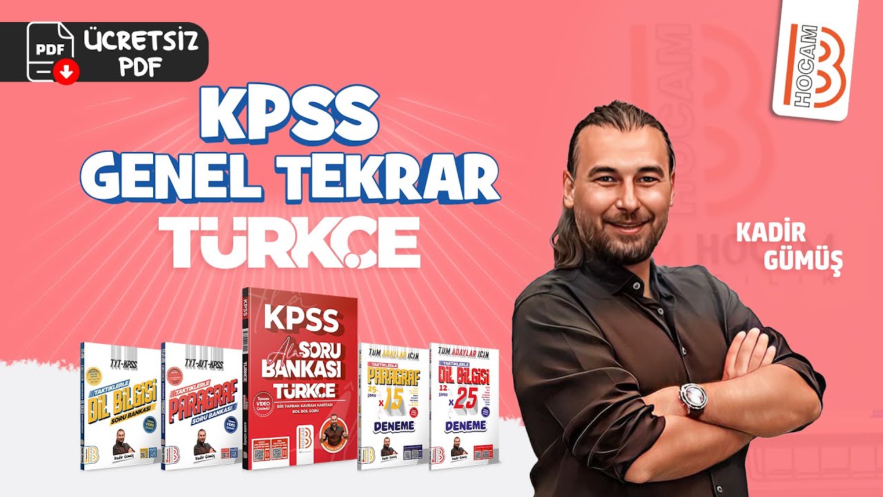 2024 KPSS Türkçe - Tek Videoda Genel Tekrar - Kadir Gümüş