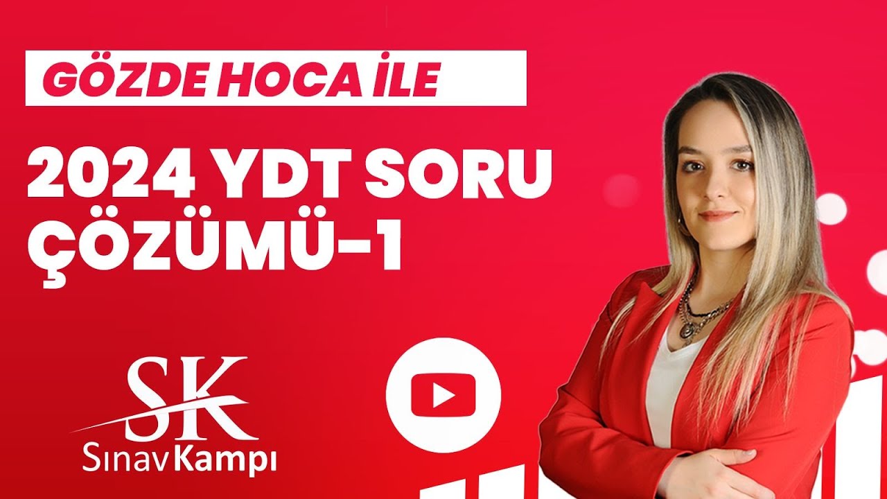 2024 YDT SORU ÇÖZÜMÜ 1 I GÖZDE  HOCA