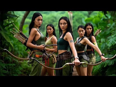 2025 Action Movie:MovieFemale Warrior Attacked by Wildmen in the Forest