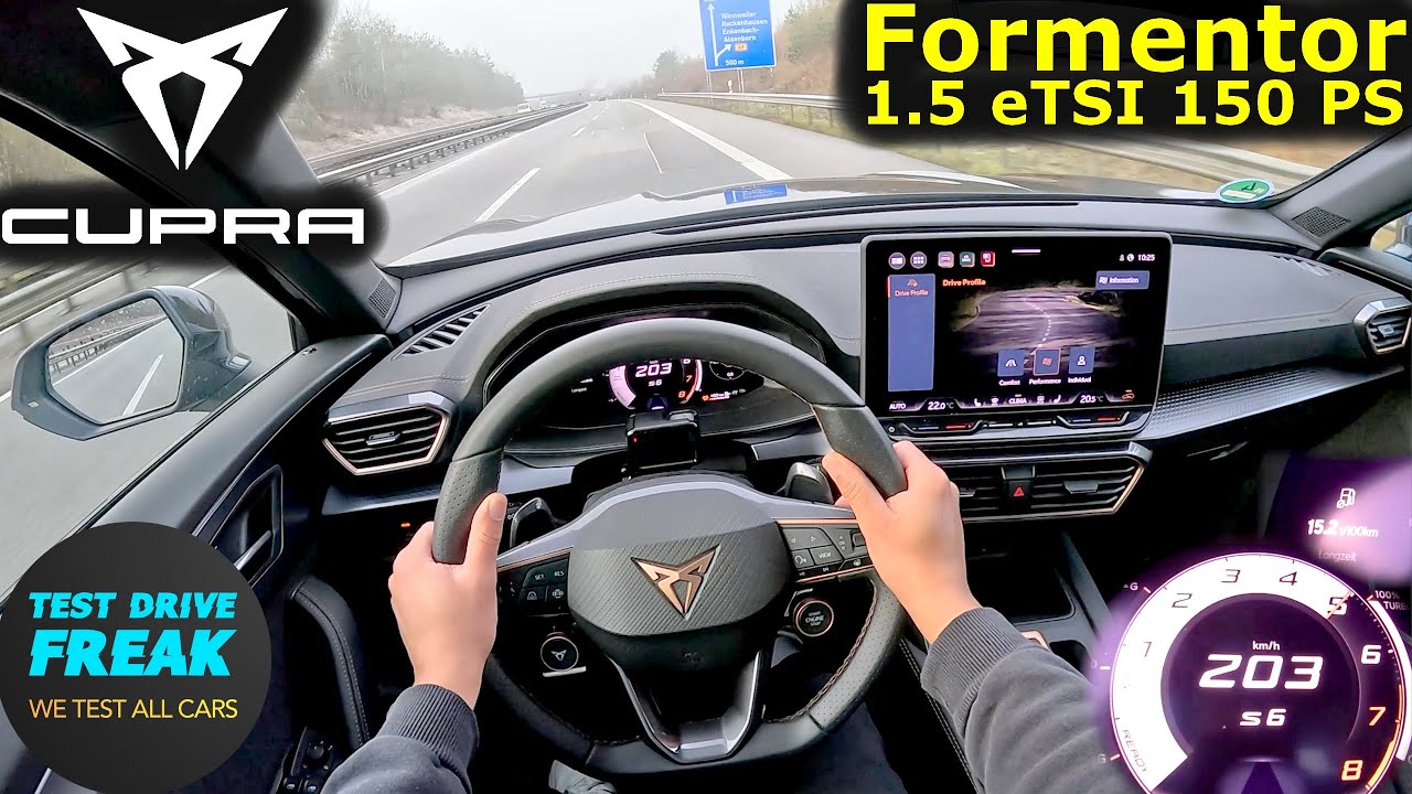 2025 Cupra Formentor 1.5 eTSI 150 PS  Top Speed POV Drive  I  Fuel Consumption  I  No Speed Limit