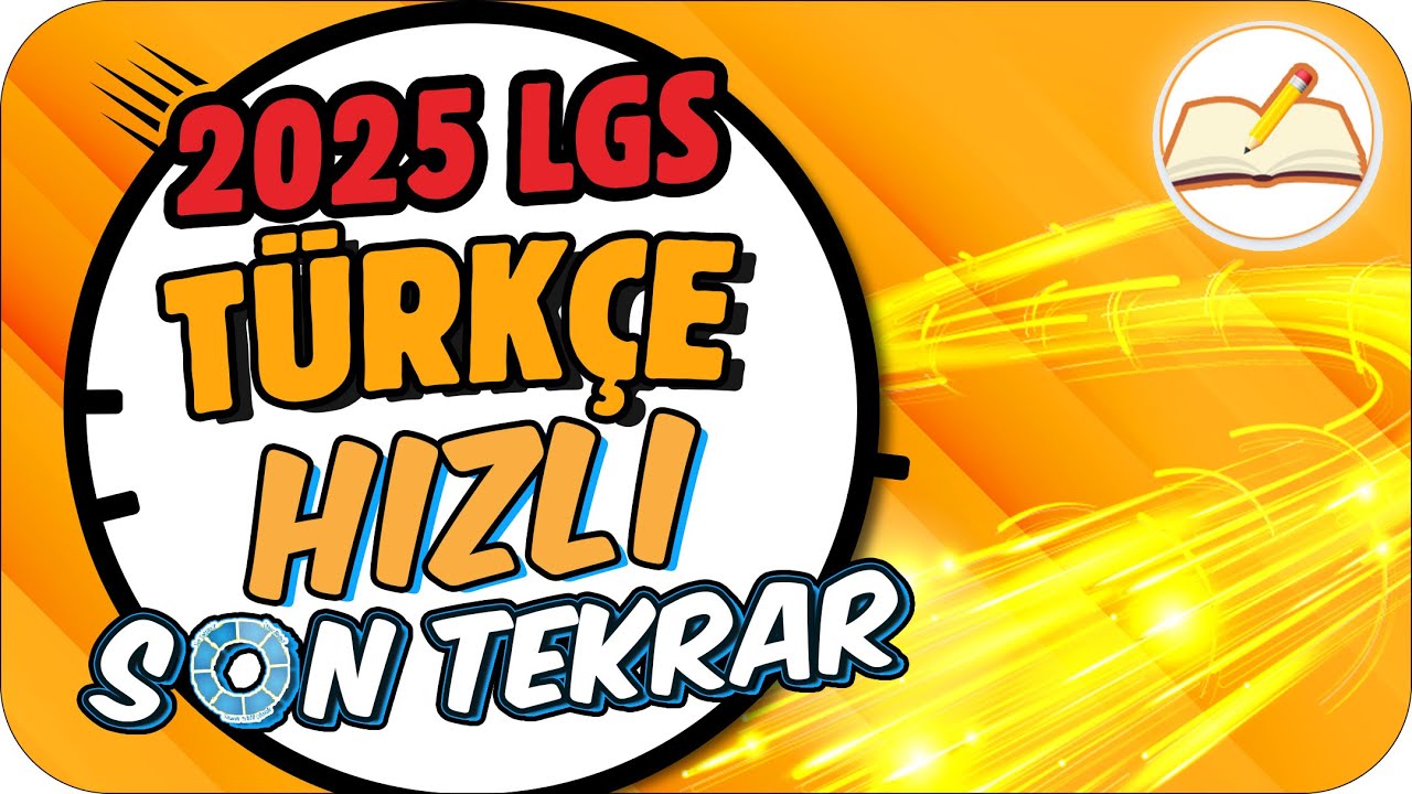 2025 LGS Türkçe Hızlı Son Tekrar 🚀 TÜRKÇE NETLERİNİ TAVAN YAPIYORUZ❗
