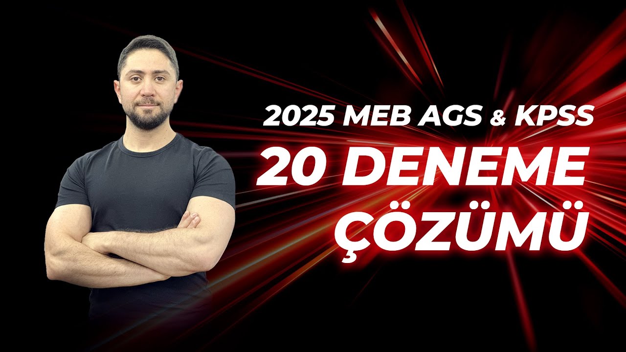 2025 MEB AGS - KPSS COĞRAFYA ENGİN ERAYDIN 20 DENEME ÇÖZÜMÜ (YENİ)