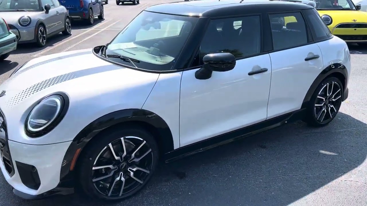 2025 MINI COOPER S 4 DR Hardtop with the JCW Package in Nanuq White