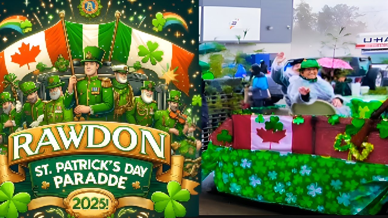 2025 St Patrick's Day parade Rawdon Quebec!
