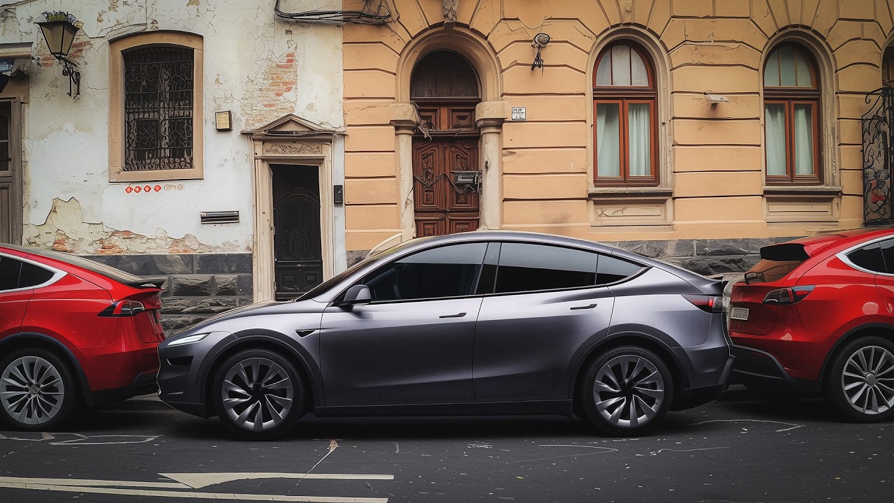 2025 Tesla Model Y Autopark vs Europe’s Tightest Parking