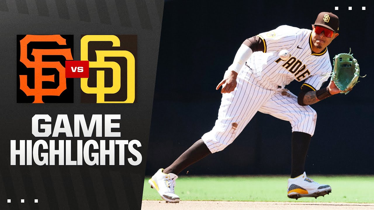 ジャイアンツ対パドレス戦ハイライト（2025年4月30日）| MLBハイライト
