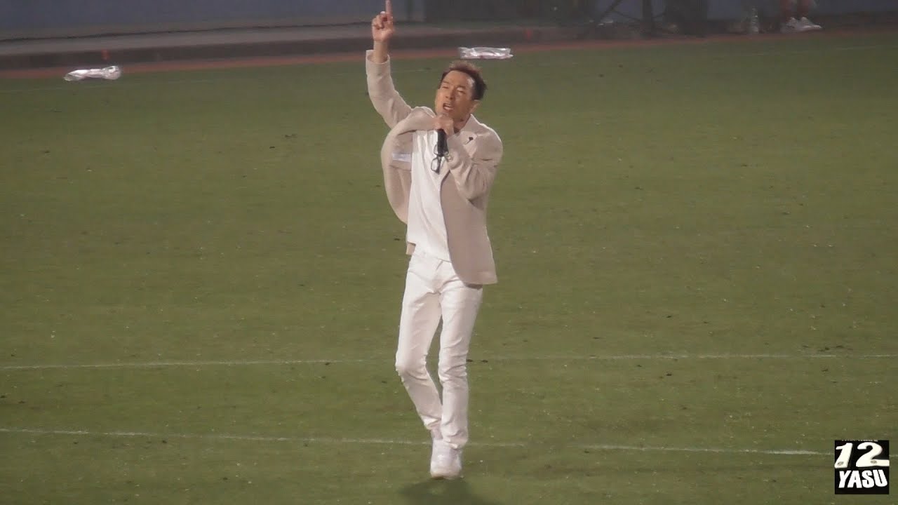 2025.6.14 J1-20節【Half Time】ニッパツ三ツ沢球技場でトシちゃん(田原 俊彦さん)が歌う