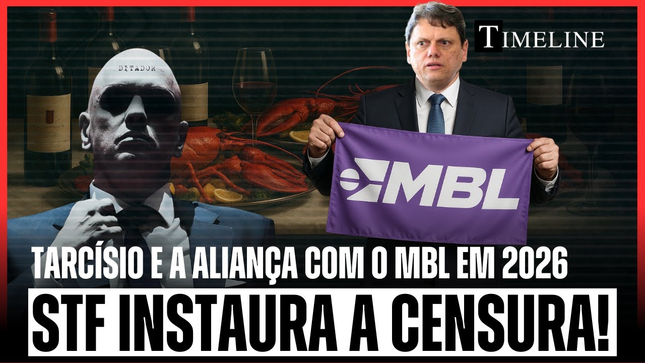 2026 Tarcísio e a aliança com o MBL! O STF instaura a censura! | Conversa Timeline - 27/06/25