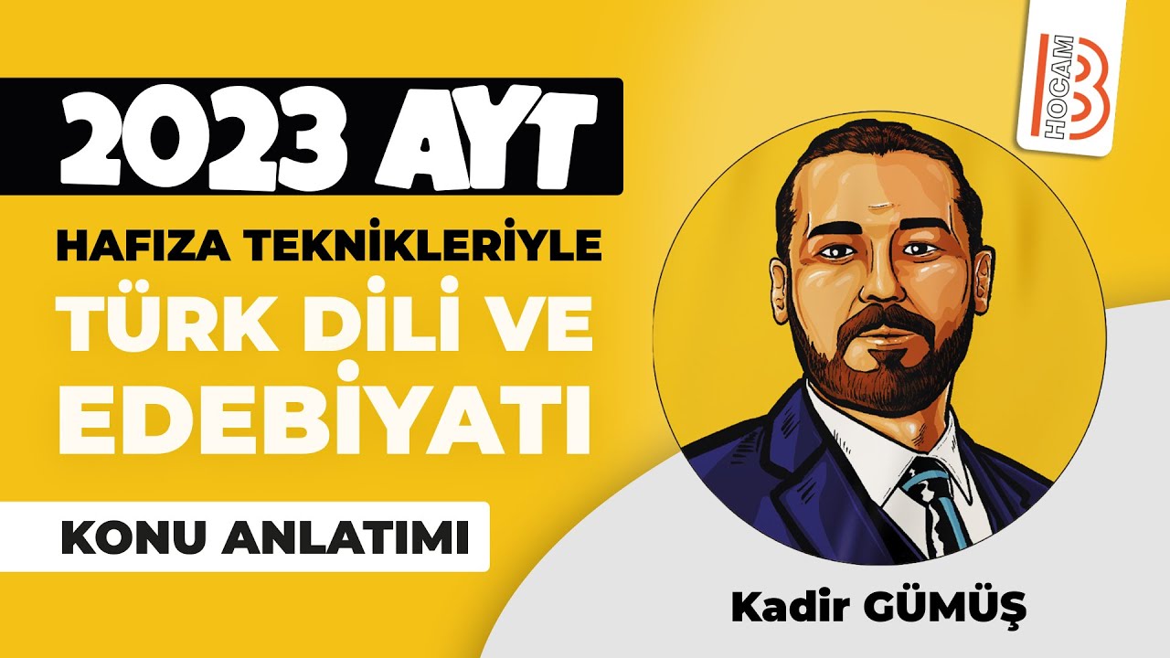 22) 2023 Hafıza Teknikleriyle AYT Türk Dili - ​Tanzimat Dönemi Türk Edebiyatı 2 - Kadir GÜMÜŞ