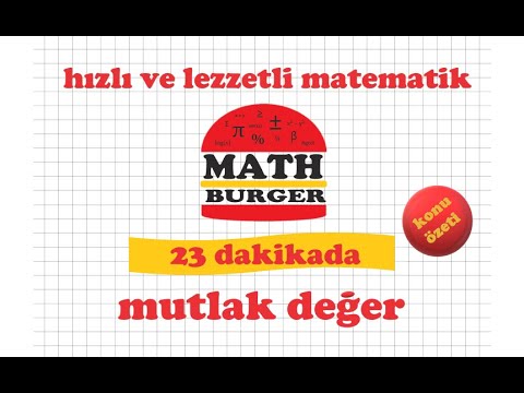 23 DAKİKADA MUTLAK DEĞER / KONU ÖZETİ / TEKRAR